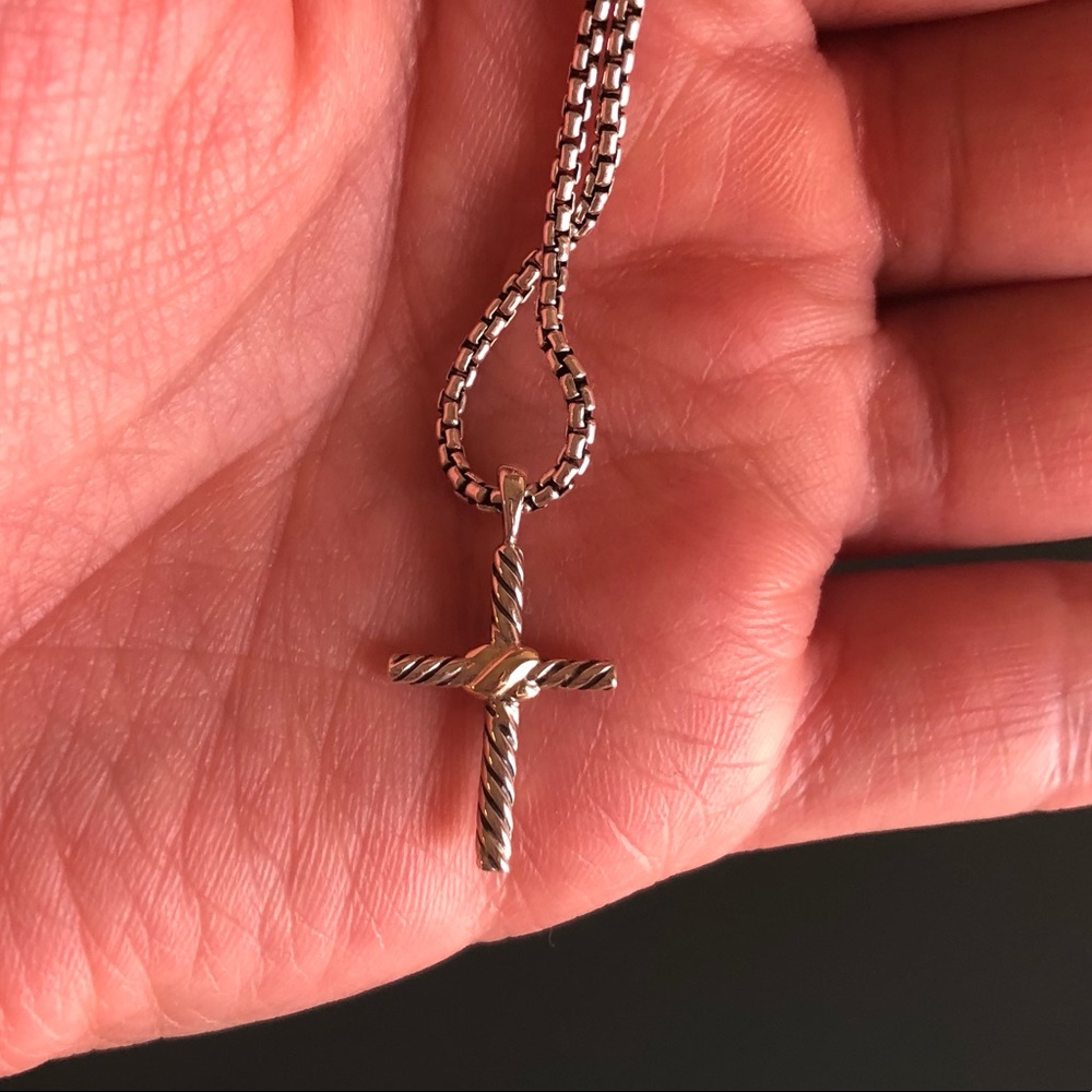 David yurman Petite x cross necklace